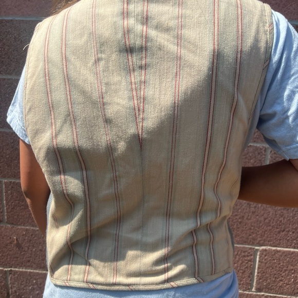 Vintage 1990 Ralph Lauren Country Needlepoint Vest - Picture 3 of 7